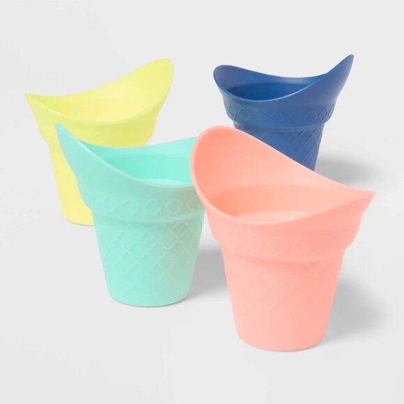 Sun squad Ice Cream Scoops Set of 4 New - Picture 1 of 4